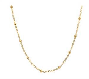 NEW KATIE RAE COLLECTION women's barely there necklace in gold